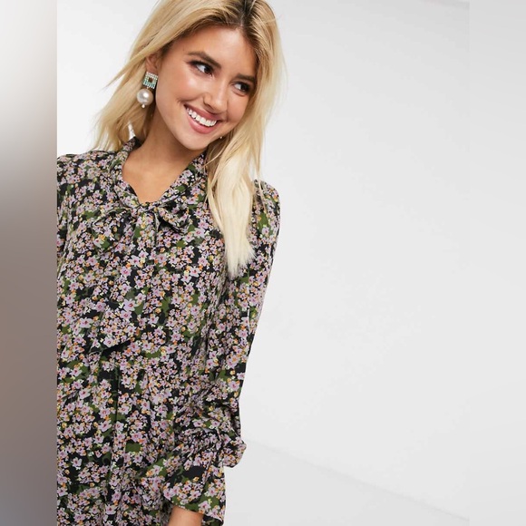 Never Fully dressed long sleeve maxi dress green floral size 18 - Picture 5 of 9